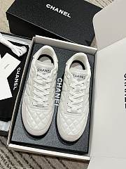 Chanel Sneakers Shiny Calfskin Suede Calfskin White - 4