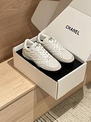 Chanel Sneakers Shiny Calfskin Suede Calfskin White - 3