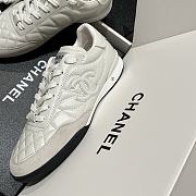 Chanel Sneakers Shiny Calfskin Suede Calfskin White - 2