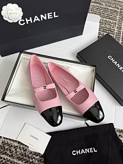 Chanel Mary Janes Lambskin and Patent Calfskin Pink & Black - 2