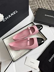 Chanel Mary Janes Lambskin and Patent Calfskin Pink & Black - 3