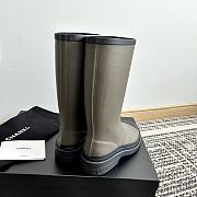 Chanel Rain Boots Khaki - 5