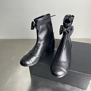 Chanel Short Boots Stretch Lambskin & Lambskin Black - 1