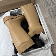 Chanel Rain Boots Brown - 6