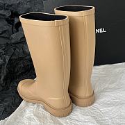 Chanel Rain Boots Brown - 5