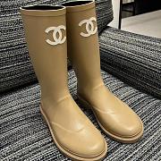 Chanel Rain Boots Brown - 2