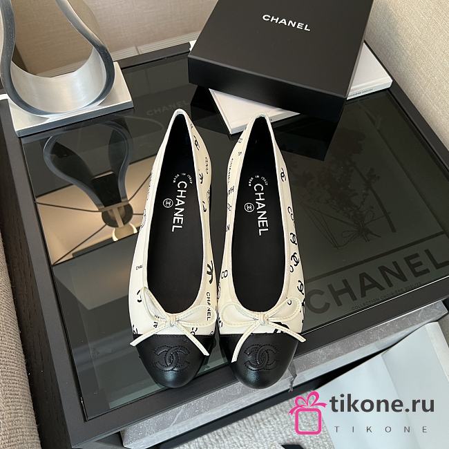 Chanel Ballerina Coco Chanel Black White - 1