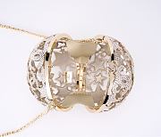 Chanel Sphere Minaudiere Gold Tone Metal & Strass Golden & Crystal - 12x12x12cm - 4