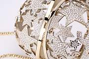 Chanel Sphere Minaudiere Gold Tone Metal & Strass Golden & Crystal - 12x12x12cm - 3