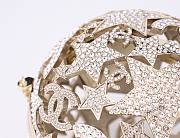 Chanel Sphere Minaudiere Gold Tone Metal & Strass Golden & Crystal - 12x12x12cm - 2