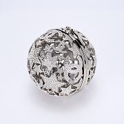 Chanel Sphere Minaudiere Silver Tone Metal & Strass Silver & Crystal - 12x12x12cm - 5