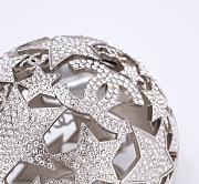 Chanel Sphere Minaudiere Silver Tone Metal & Strass Silver & Crystal - 12x12x12cm - 4