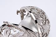 Chanel Sphere Minaudiere Silver Tone Metal & Strass Silver & Crystal - 12x12x12cm - 2