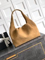 Chanel Large Hobo Bag Suede Brown - 45x35x14cm - 6