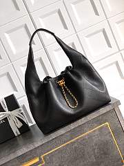 Chanel Large Hobo Bag Lamskin Black - 45x35x14cm - 1