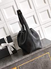 Chanel Large Hobo Bag Lamskin Black - 45x35x14cm - 5