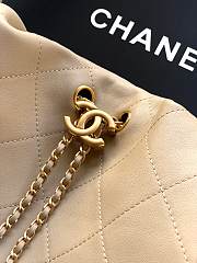 Chanel Large Hobo Bag Lamskin Beige - 45x35x14cm - 3