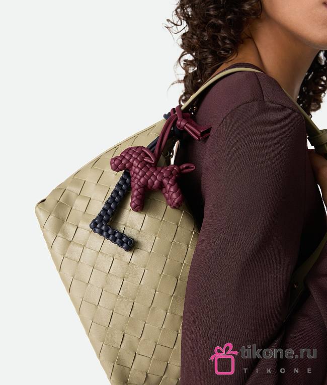 Bottega Veneta Dog Charm Burgundy - 1