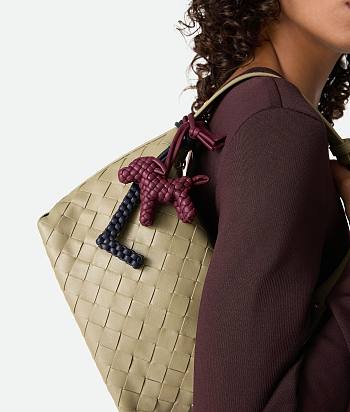 Bottega Veneta Dog Charm Burgundy