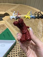 Bottega Veneta Dog Charm Burgundy - 5