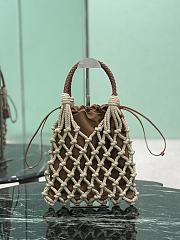 Prada Medium Noue Tote Bag Cord/Brandy 1BC111 - 37x30cm - 3