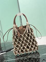 Prada Medium Noue Tote Bag Cord/Brandy 1BC111 - 37x30cm - 5