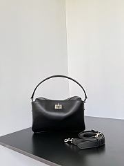 Balenciaga Rodeo Camera Bag in Lamskin Black Silver - 22.8x15.4x9.9cm - 1