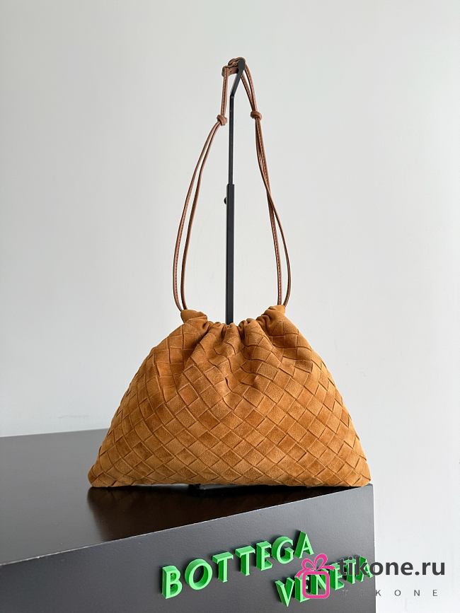 Bottega Veneta Dustbag Suede in Amber - 32x23x1cm - 1