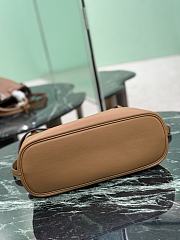 Prada Buckle Small Leather Handbag With Belt Caramel 1BA434 - 32x23x11cm - 6