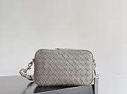 Bottega Veneta Small Intrecciato Camera Bag in Gray - 24.5x15x6cm - 1