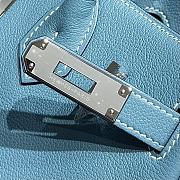 Hermes Shoulder Birkin Togo Blue Jean Silver Hardware - 29cm - 4