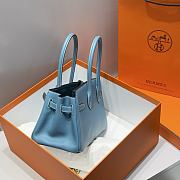 Hermes Shoulder Birkin Togo Blue Jean Silver Hardware - 29cm - 3