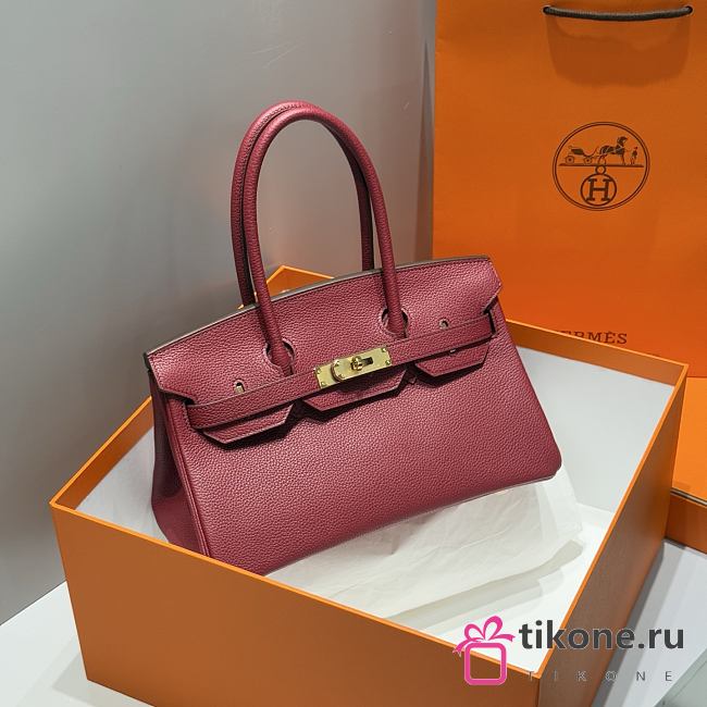 Hermes Shoulder Birkin Togo Red Gold Hardware - 29cm - 1