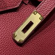 Hermes Shoulder Birkin Togo Red Gold Hardware - 29cm - 6