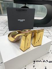 Amina Muaddi Brigitte Slipper Gold Mirror 95mm - 2