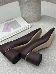Jimmy Choo Jenson 65 Deep Merlot Patent Leather Nappa Pumps - 4