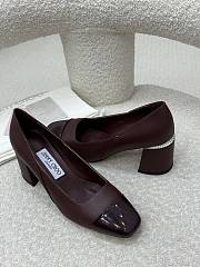 Jimmy Choo Jenson 65 Deep Merlot Patent Leather Nappa Pumps - 3