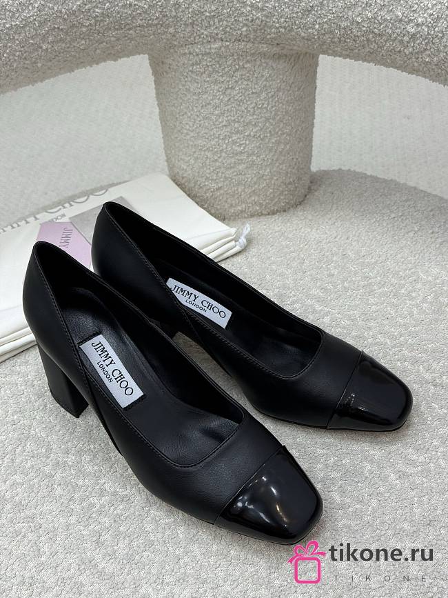 Jimmy Choo Jenson 65 Black Patent Leather Nappa Pumps - 1