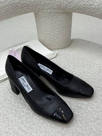 Jimmy Choo Jenson 65 Black Patent Leather Nappa Pumps