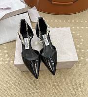Jimmy Choo Stevie 30 Embellished Patent Leather Pumps in Black - 1