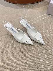 Jimmy Choo Frances 60 Slingback Pumps White - 2