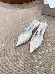 Jimmy Choo Frances 60 Slingback Pumps White - 3