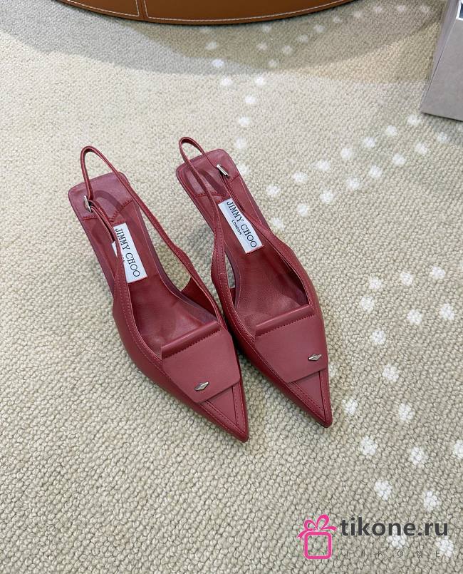 Jimmy Choo Frances 60 Slingback Pumps Red - 1
