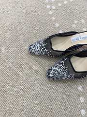 Jimmy Choo Vivi 65 Crystal Mesh Mules Black - 4