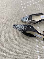 Jimmy Choo Vivi 65 Crystal Mesh Mules Black - 3