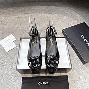 Chanel Ballet Flats Shiny Calfskin Black - 6