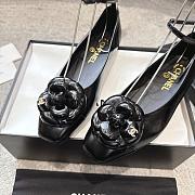 Chanel Ballet Flats Shiny Calfskin Black - 5