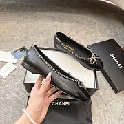 Chanel Ballet Flats Lambskin & Patent Calfskin Black G46663 - 6