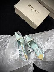 Camila 65 Light Blue Patent Slingback Pumps - 3