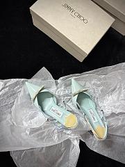 Camila 65 Light Blue Patent Slingback Pumps - 2